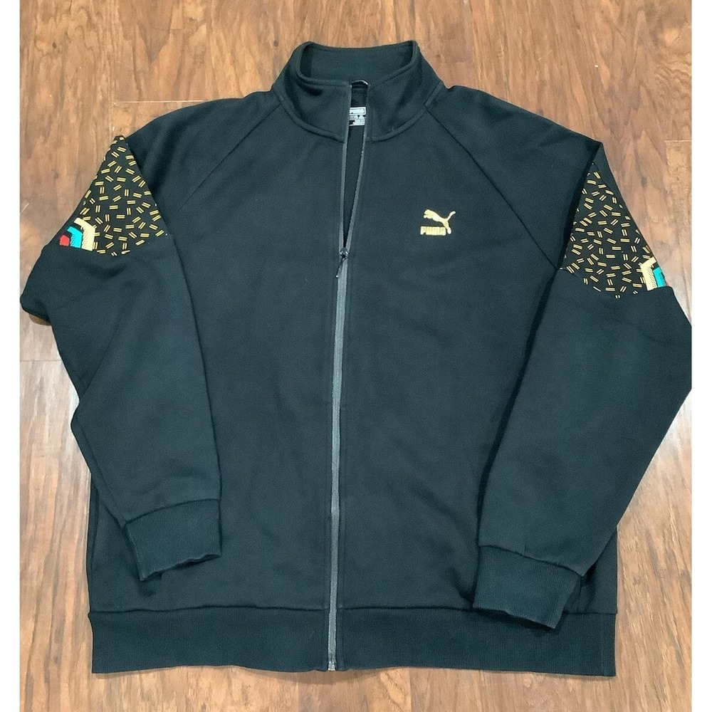 BLACK Puma JACKET RARE Limited Edition 1968 Tommie Smith Track Olympics BHM 2XL